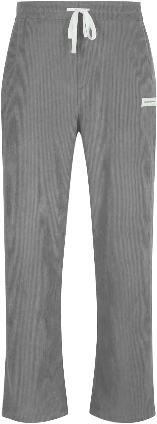 2025 Men's American High Waist Wide Leg Corduroy Casual Sports Pants