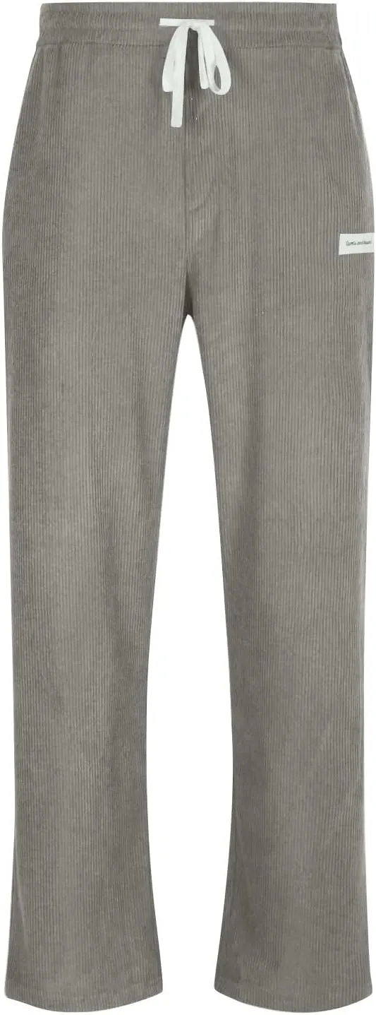 2025 Men's American High Waist Wide Leg Corduroy Casual Sports Pants