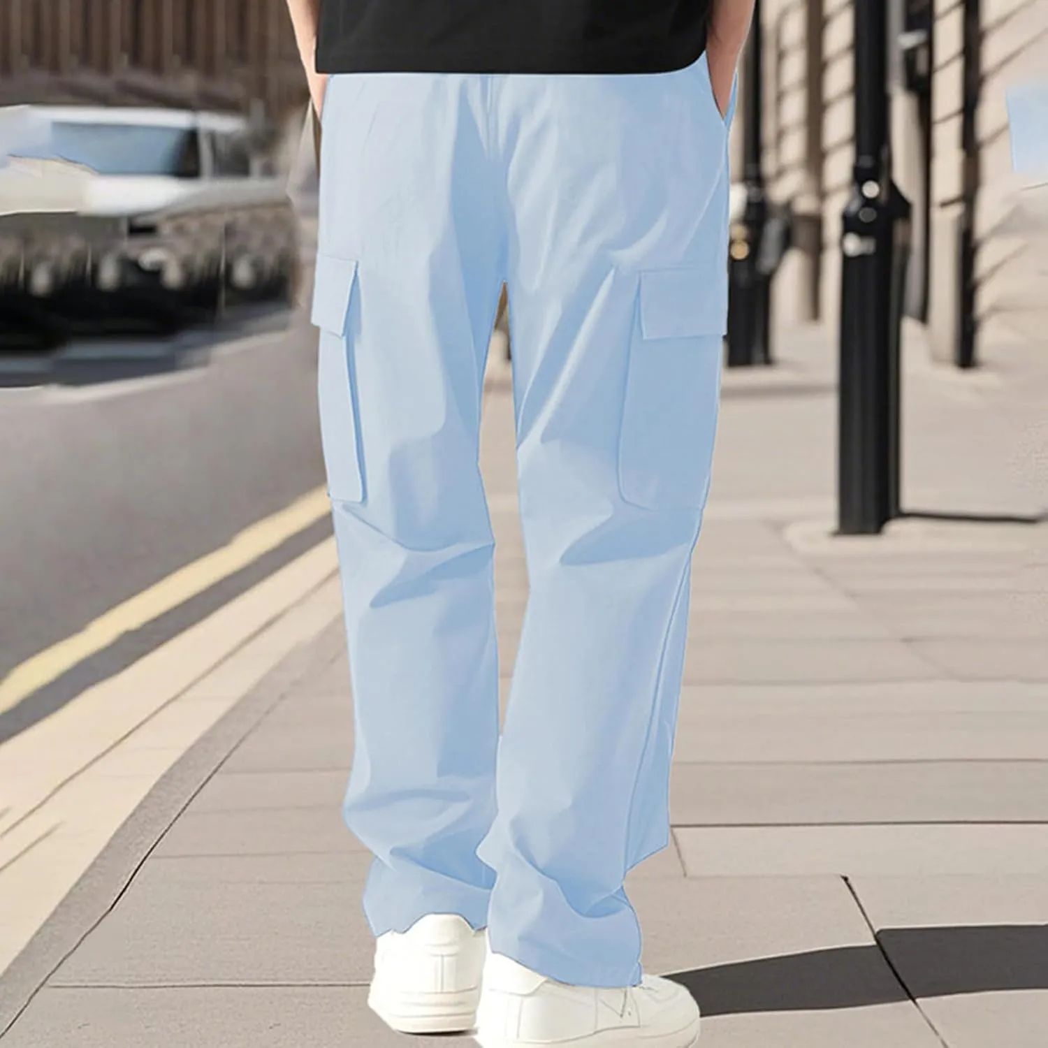 2025 Men's Sports Rope Work Pants Casual Pants