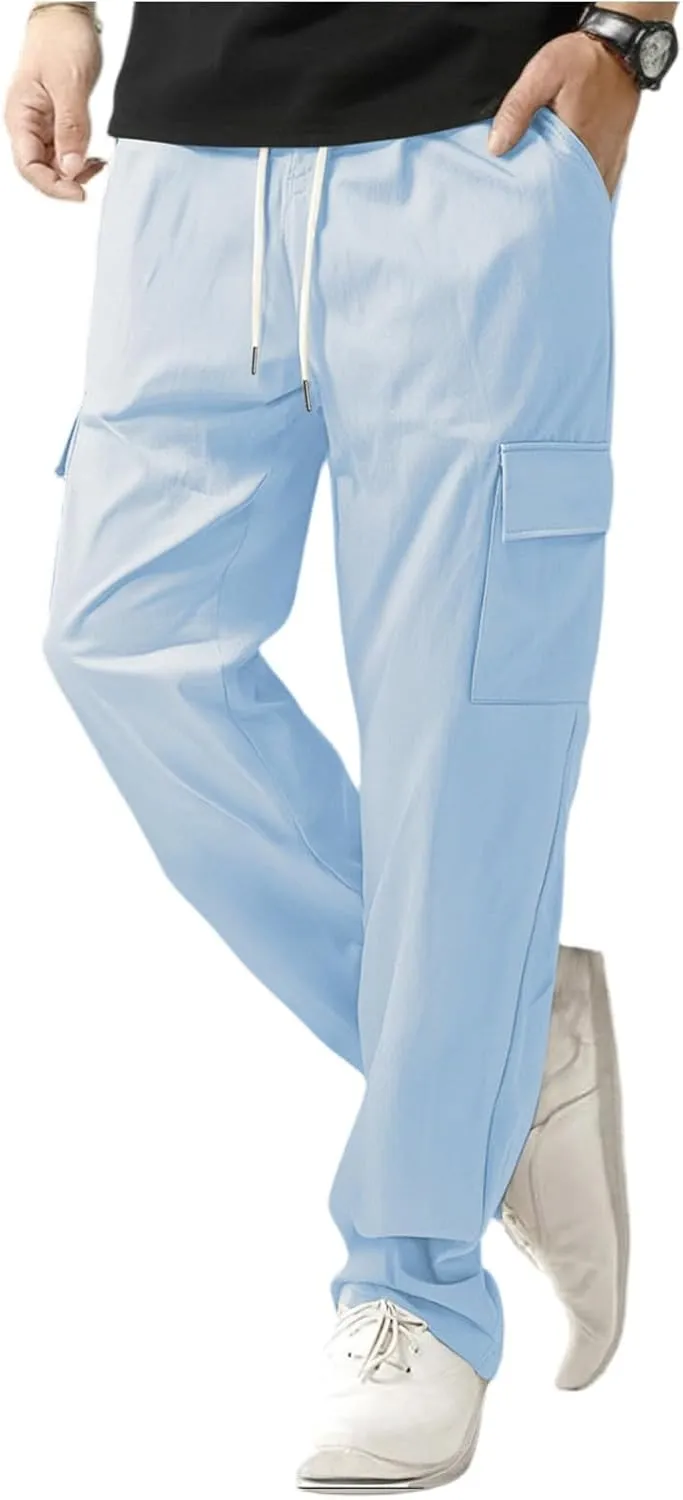 2025 Men's Sports Rope Work Pants Casual Pants