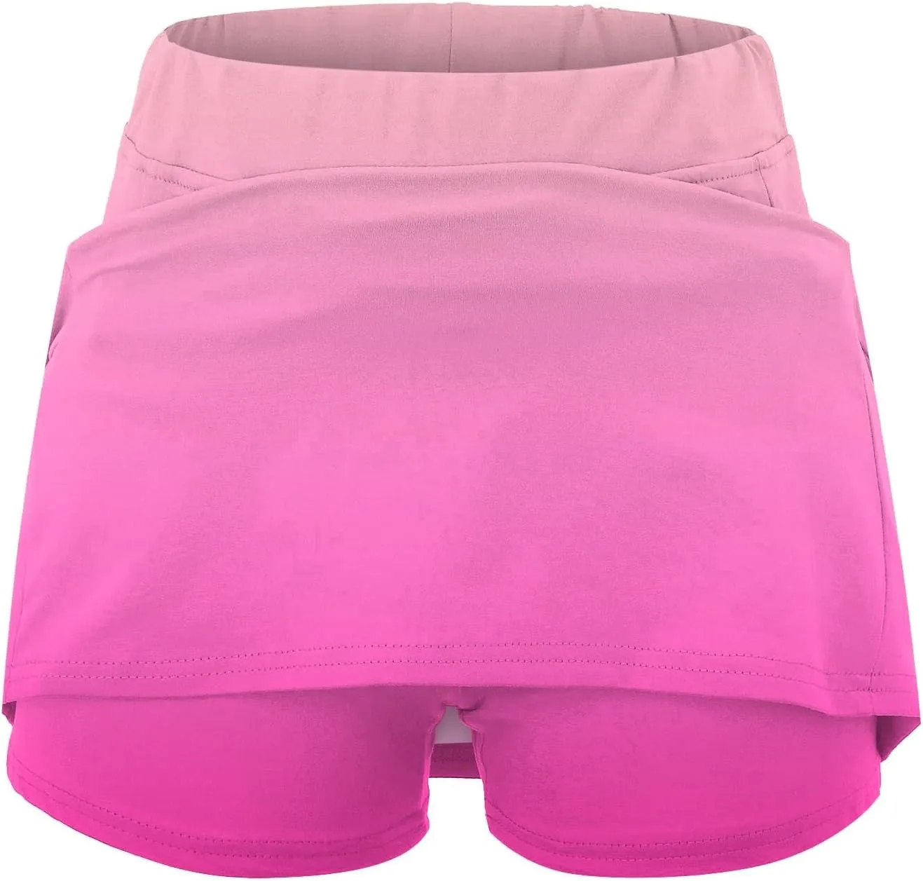 Athletic Skorts for Woman Elastic Tennis Yoga Shorts Hight Waist Solid/Gradient Skirts Tummy Control Skinny Joggers