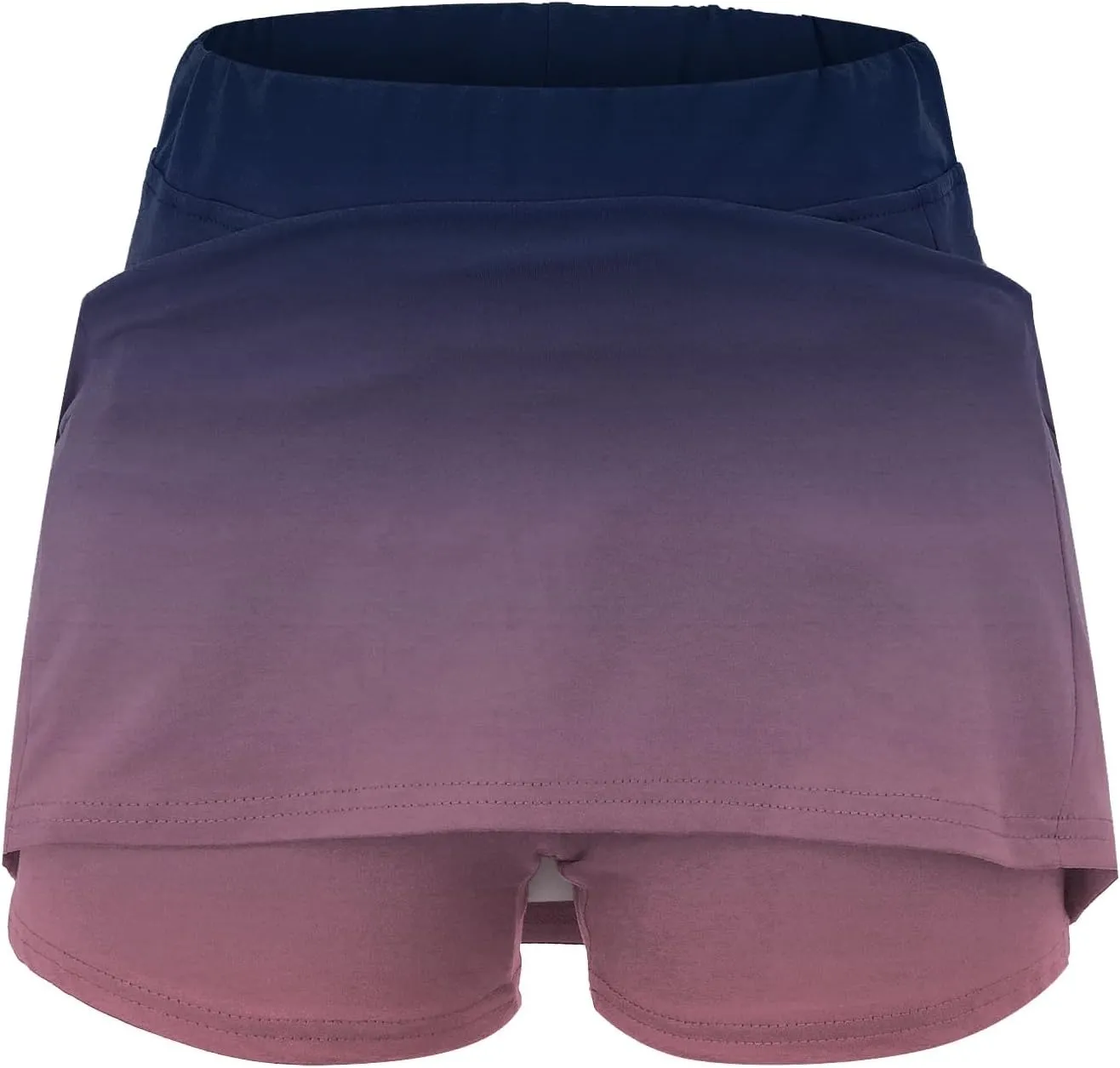 Athletic Skorts for Woman Elastic Tennis Yoga Shorts Hight Waist Solid/Gradient Skirts Tummy Control Skinny Joggers