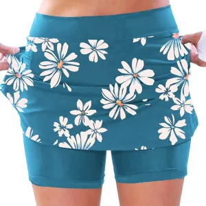 Athletic Skorts for Women Pants Women's Summer Quick Drying Running Fitness Tennis Skirt Training High Waisted