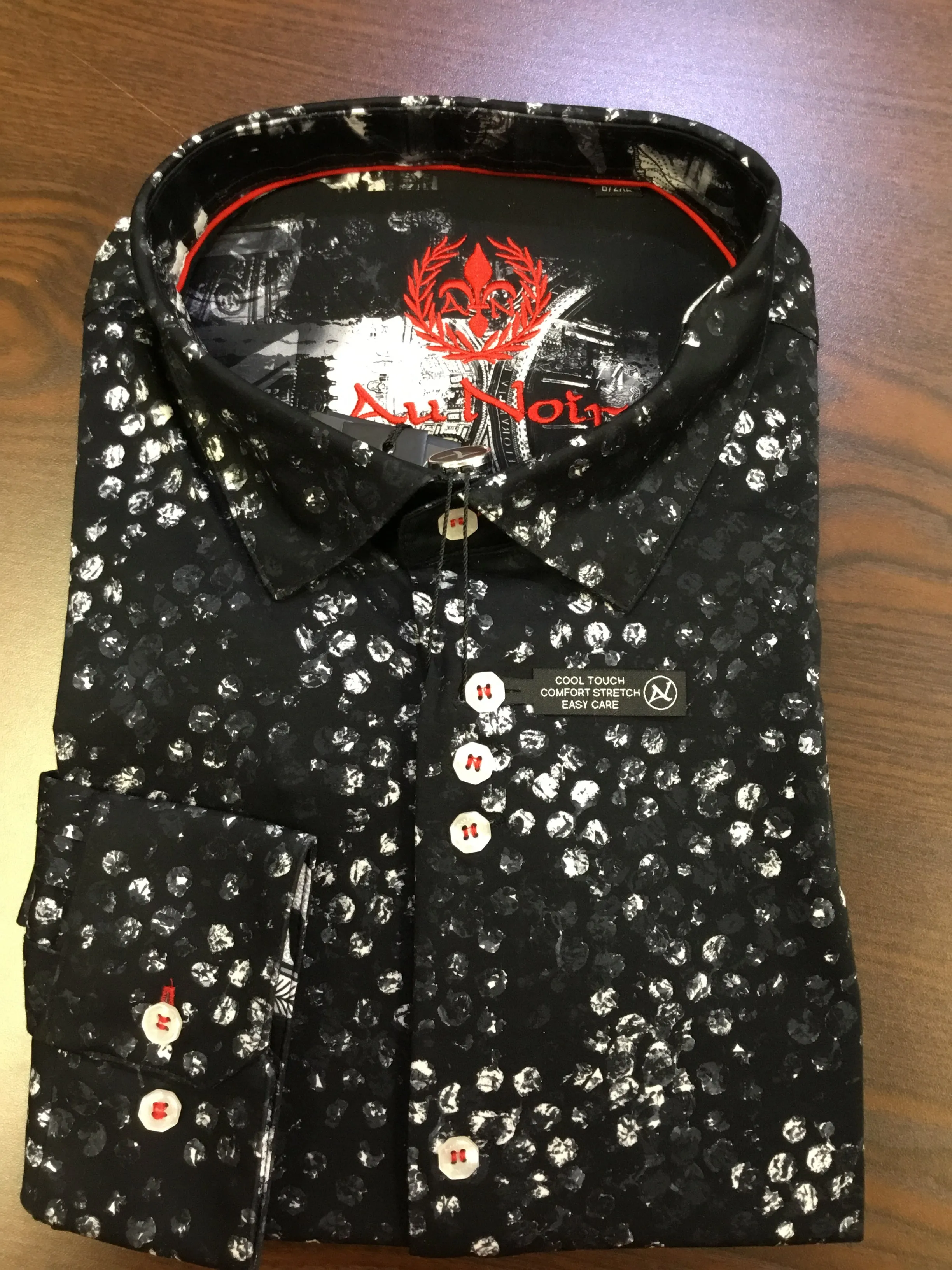 Au Noir JAVA Dress Shirt Black