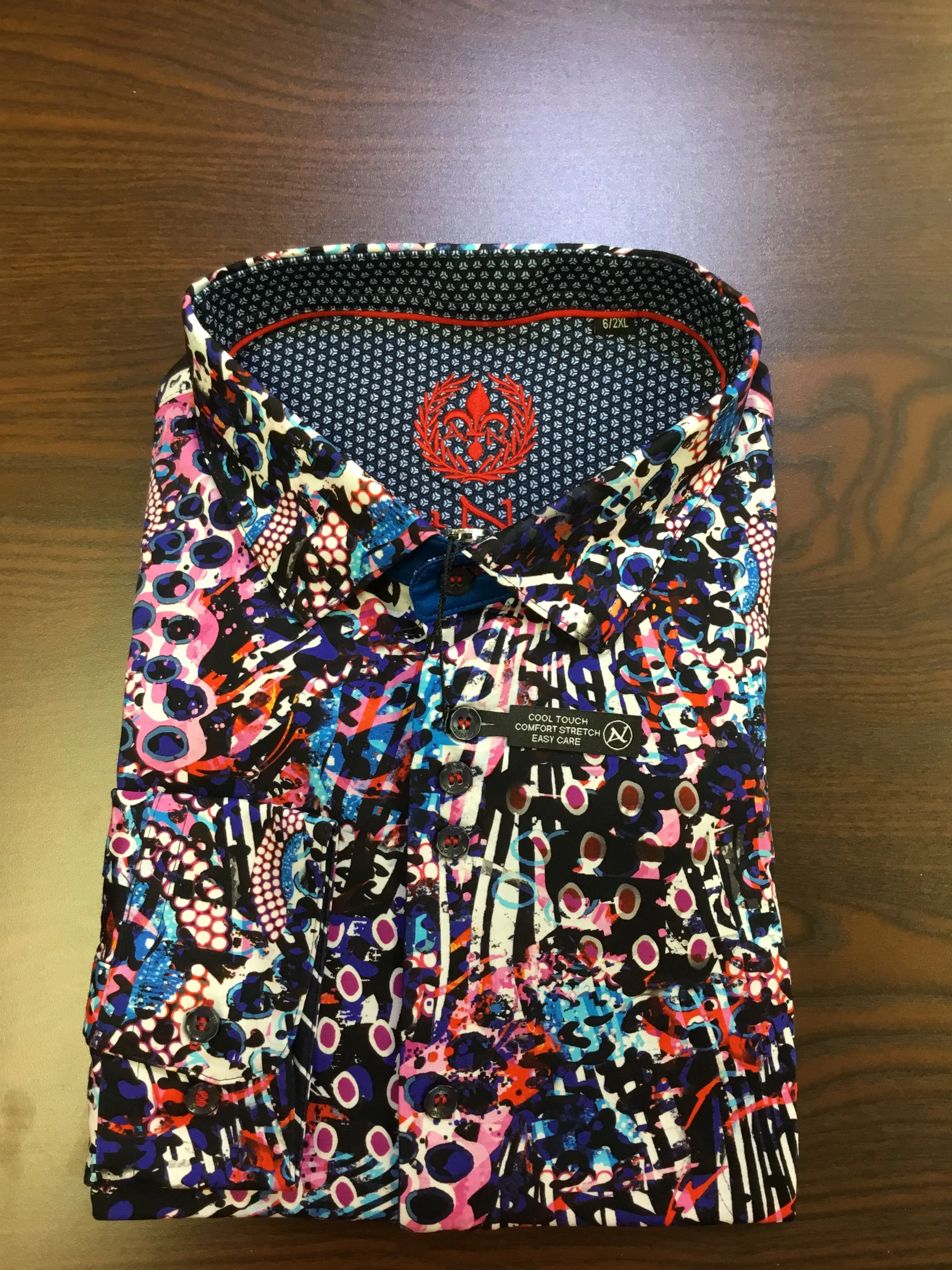 Au Noir TAXCO Dress Shirt Pink/Multi