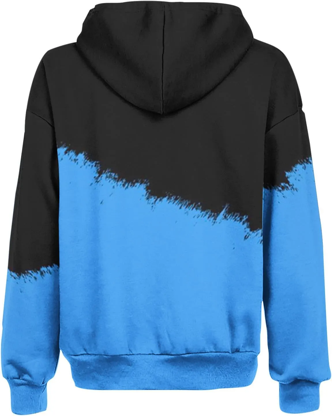 Bidobibo Womens Zip Up Sweatshirt Jacket Long Sleeve Track Jackets with Pockets Patchwork Hoodies Fleece Jacket for Women