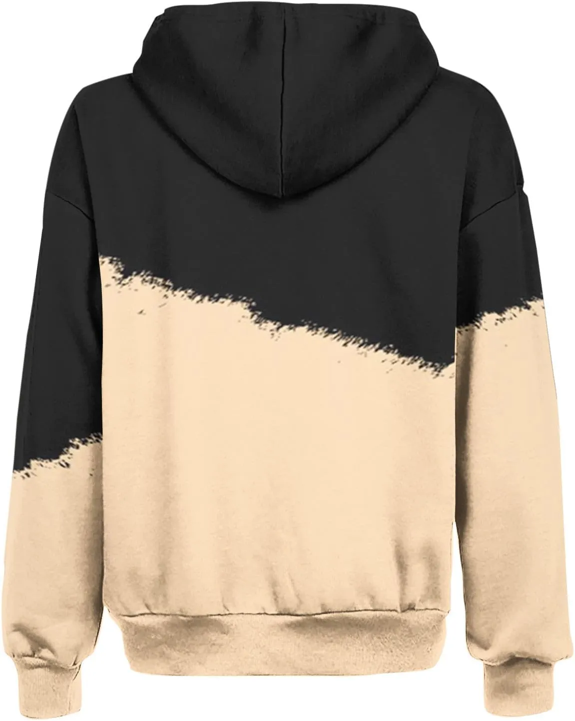 Bidobibo Womens Zip Up Sweatshirt Jacket Long Sleeve Track Jackets with Pockets Patchwork Hoodies Fleece Jacket for Women