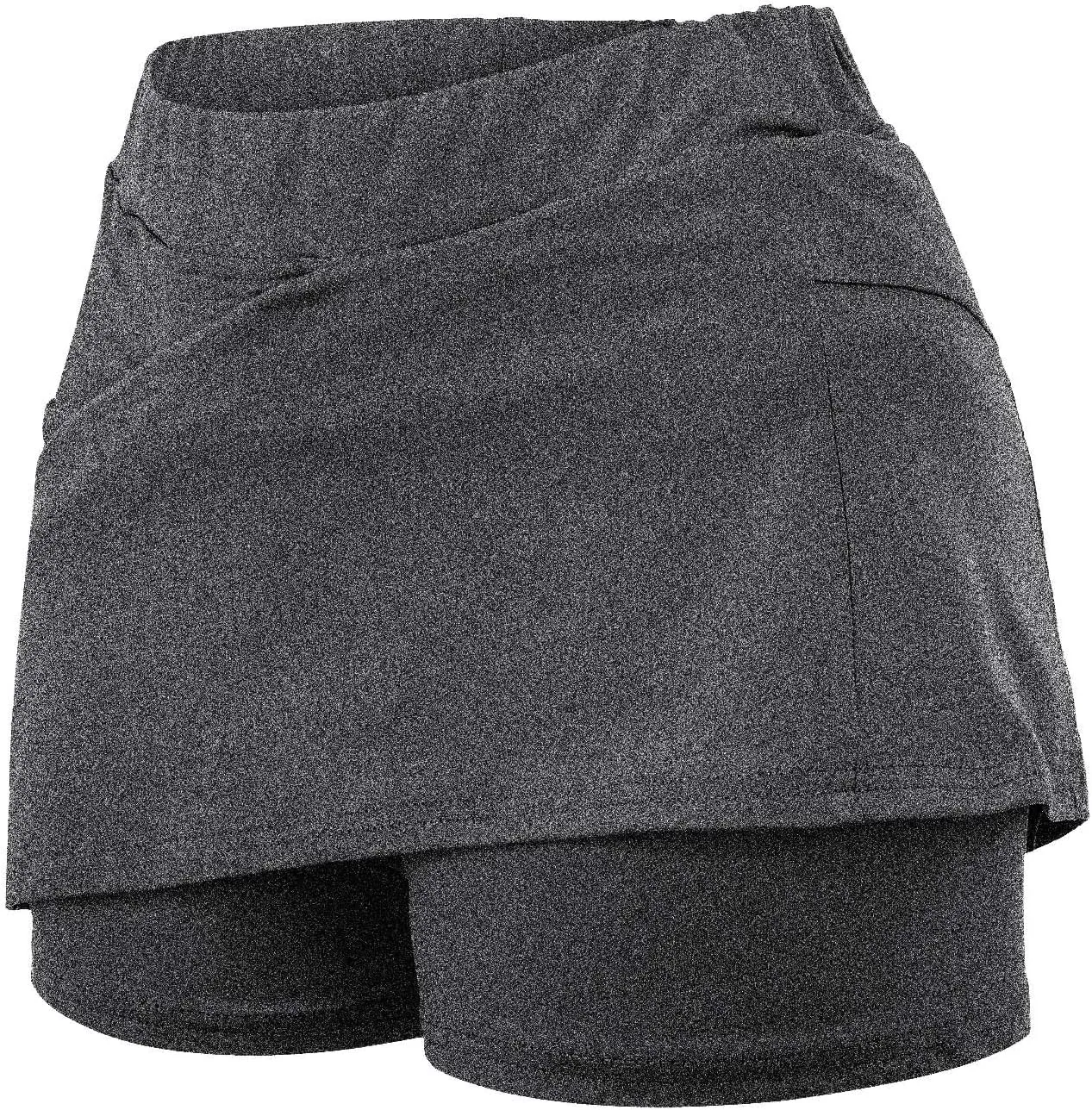Black Tennis Skirt Solid Mid Waist Culottes Short Skirts Skinny Pants High Waist Swim Skirt Black Skirt for Women