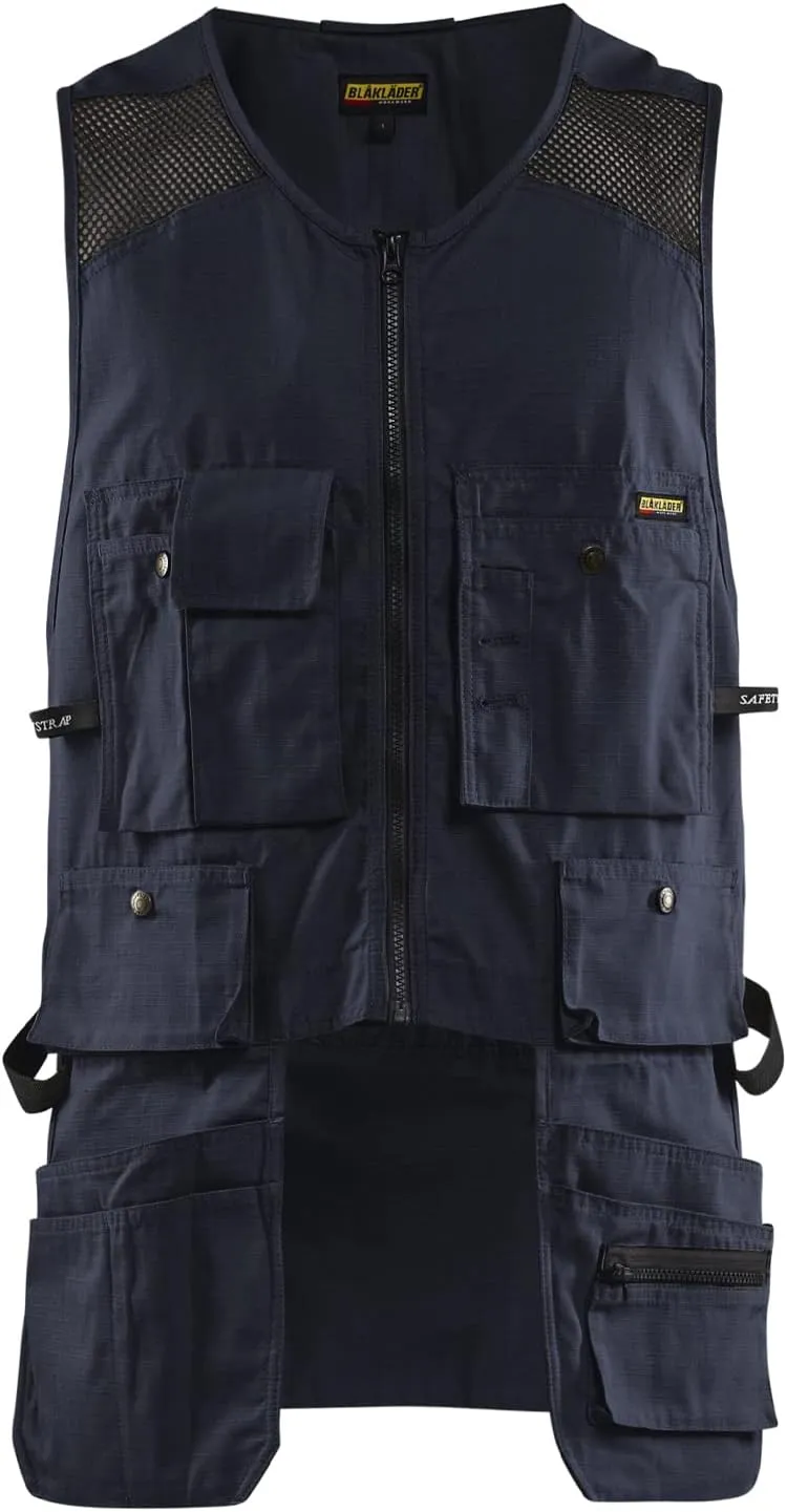 Blaklader Men's RipStop Kangaroo Mesh Work Vest with Utility Pockets