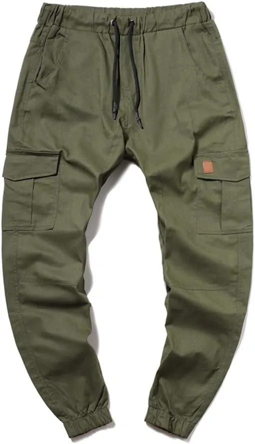 Cargo Pants for Men Relaxed Fit Sweatpants Stretch Elastic Waist Multiple Pockets Sports Pants Fitness Sports Trouser