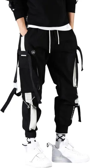 Cargo Pants for Men Work Drawstring Sports Trousers Joggers for Men Sports Active Joggers for Men Elastic Waist Mens