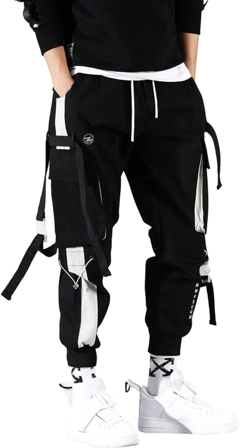 Cargo Pants for Men Work Drawstring Sports Trousers Joggers for Men Sports Active Joggers for Men Elastic Waist Mens