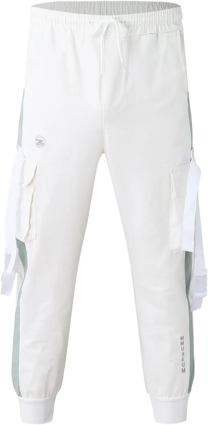 Cargo Pants for Men Work Drawstring Sports Trousers Joggers for Men Sports Active Joggers for Men Elastic Waist Mens