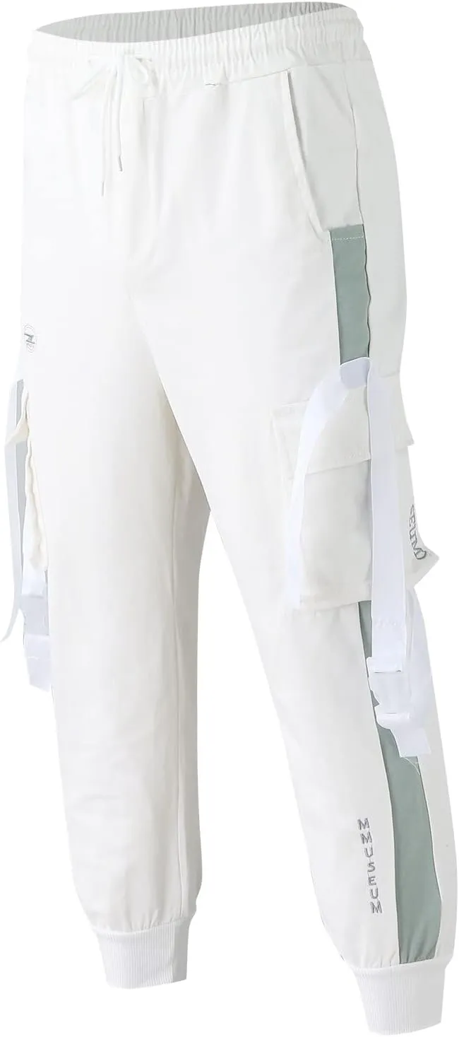Cargo Pants for Men Work Drawstring Sports Trousers Joggers for Men Sports Active Joggers for Men Elastic Waist Mens