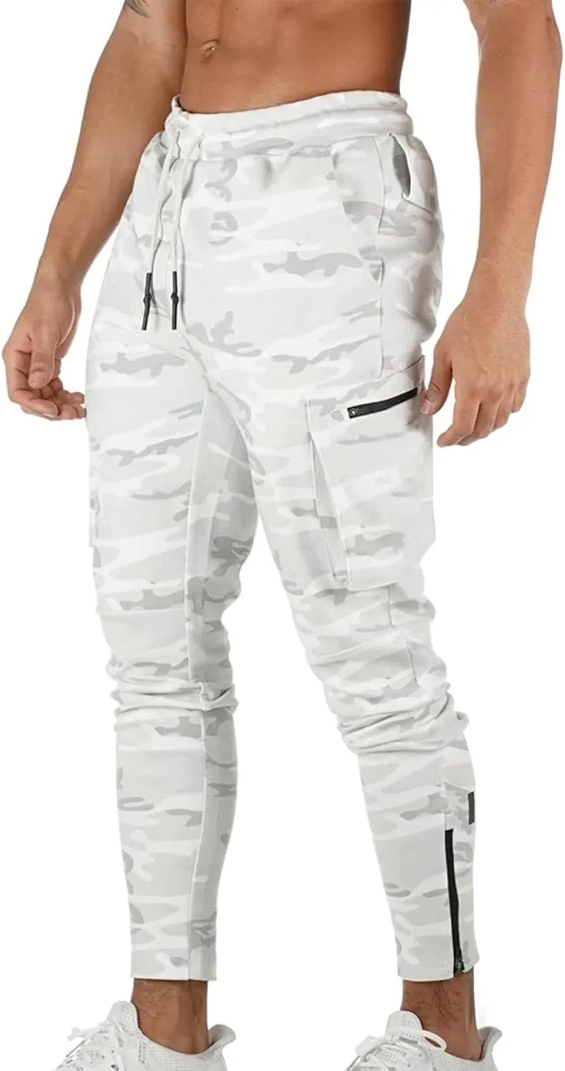 Cargo Sweatpants for Men Mens Lounge Pants Elastic Waist Jogger Sports Pants Drawstring Sports Trousers Men's Casual