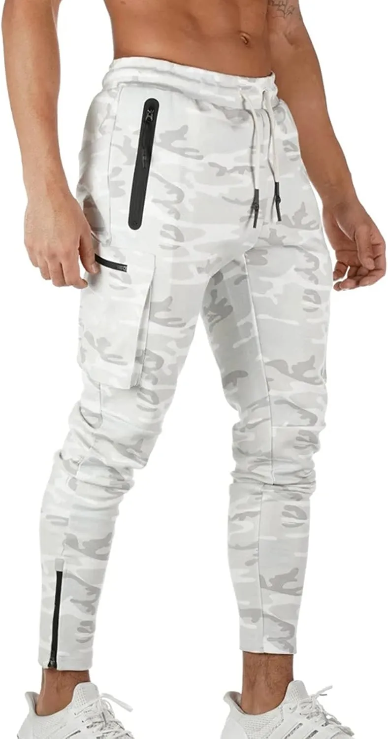 Cargo Sweatpants for Men Mens Lounge Pants Elastic Waist Jogger Sports Pants Drawstring Sports Trousers Men's Casual