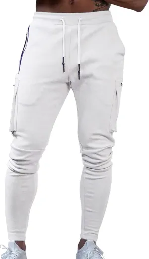 Cargo Sweatpants for Men Mens Lounge Pants Elastic Waist Jogger Sports Pants Drawstring Sports Trousers Men's Casual