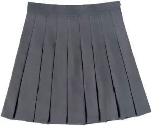 CHONG FENG XIA Women's Slim Fit High-Waisted Woolen A-Line Pleated Skirt, Fall and Winter