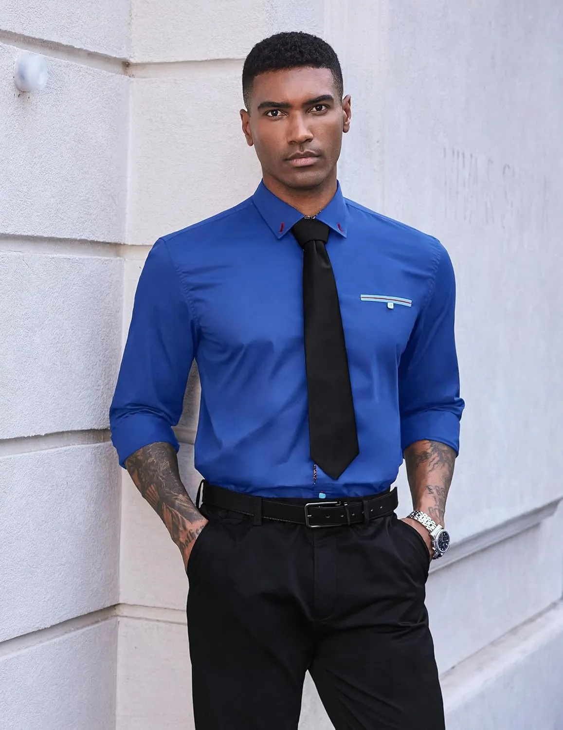 COOFANDY Mens Dress Shirt Long Sleeve Casual Button Down Paisley Shirts Party Wedding Dress Shirt