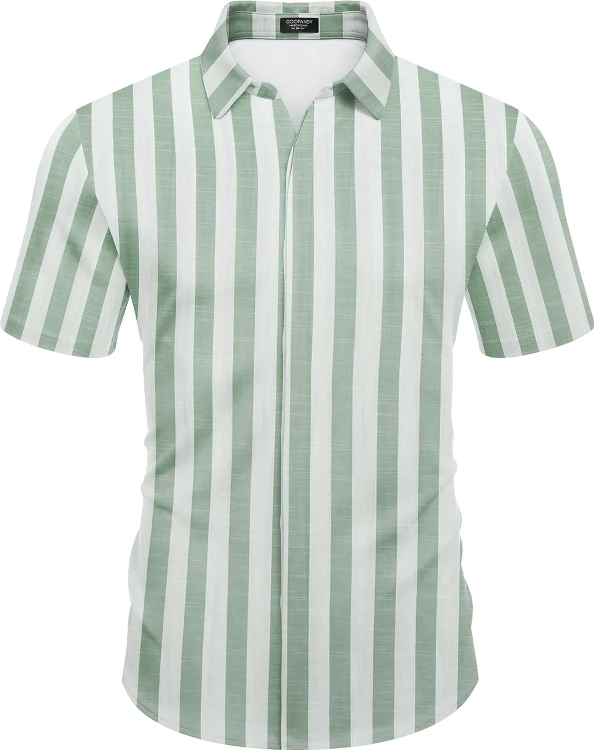 COOFANDY Mens Short Sleeve Wrinkle Free Shirt Casual Button Down Shirt Summer Dress Shirt