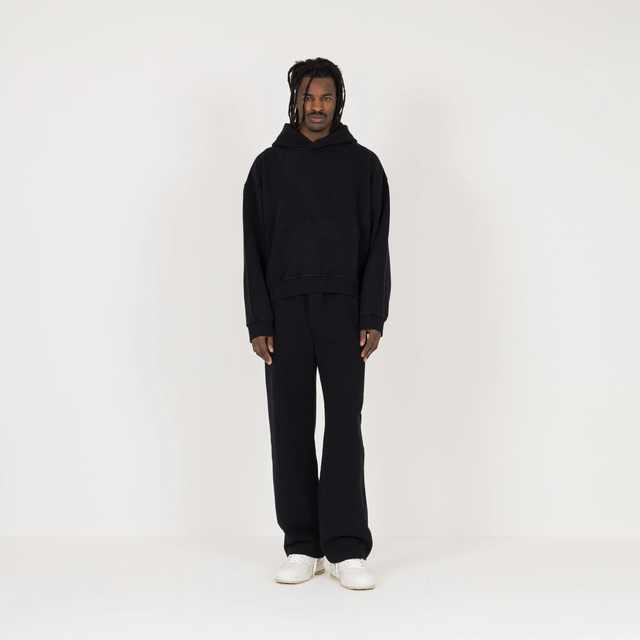 Cropped Hoodie - Black