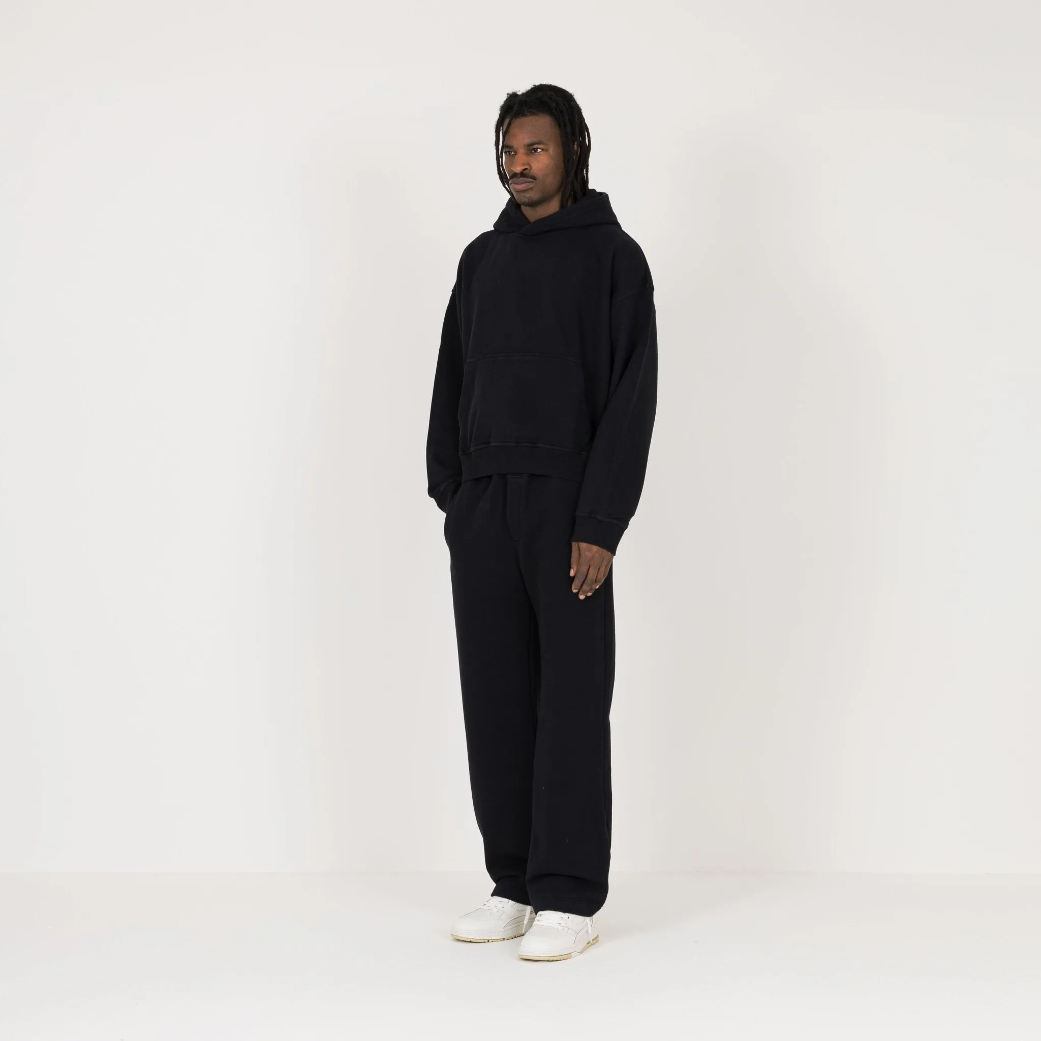 Cropped Hoodie - Black