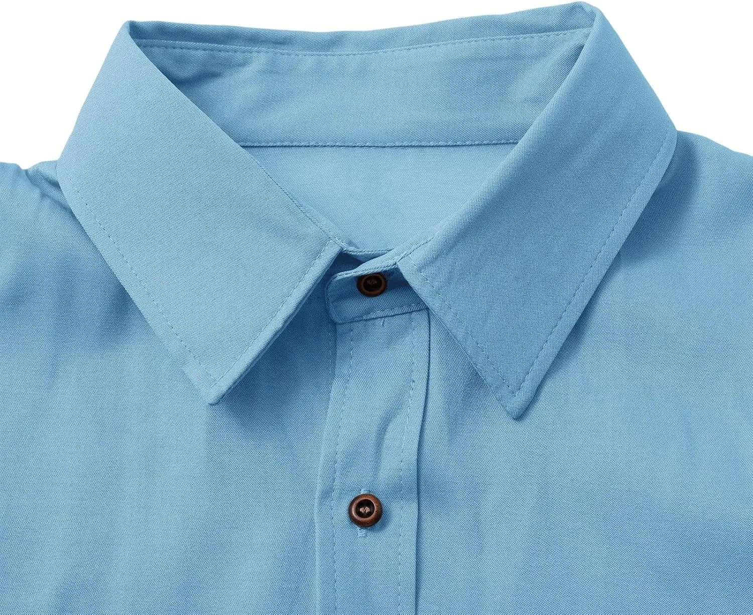 Denim Button Down Shirt Men Long Sleeve T-Shirts with Pockets Classic Fit Work Tops Vintage Western Cowboy Clothes