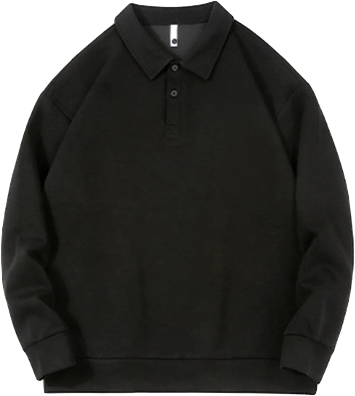 DGHM-JLMY Men's Casual Long Sleeve Polo Shirt Lapel Shirt Casual Slim Fit Tee Polo Shirt Quick Dry Performance