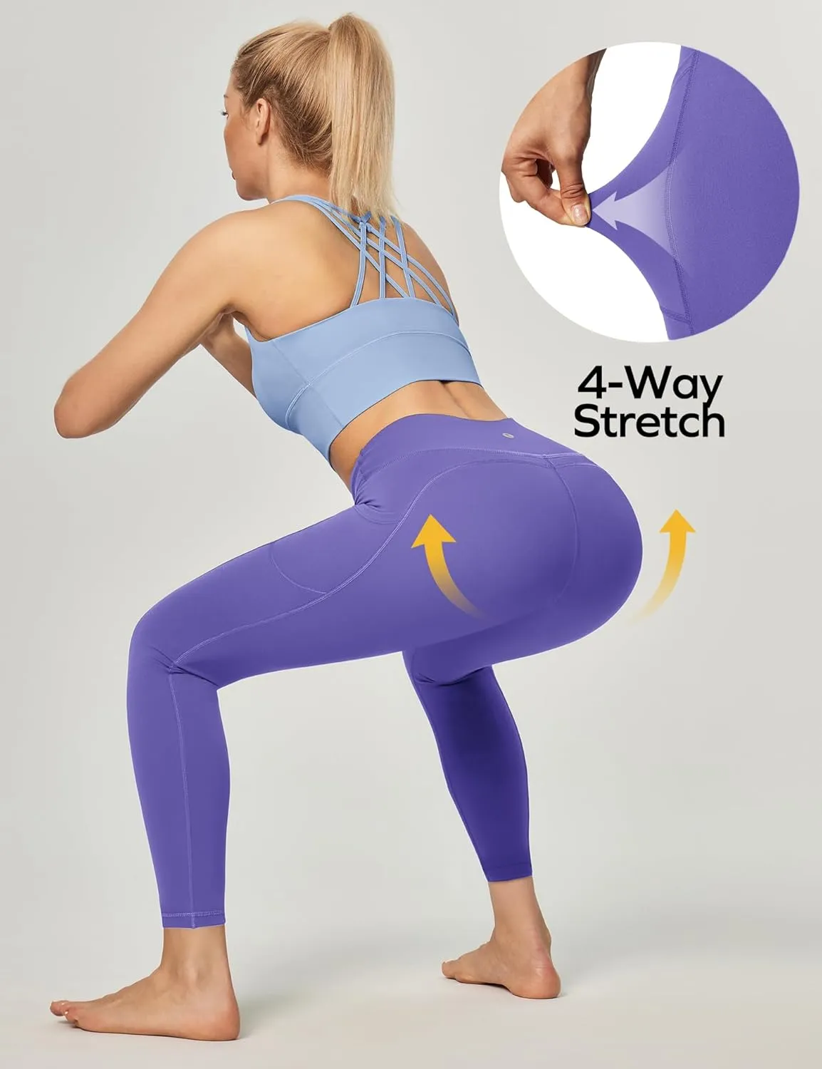 Ewedoos Women's Yoga Pants with Pockets Leggings for Women Tummy Control Workout Leggings for Women Compression Leggings