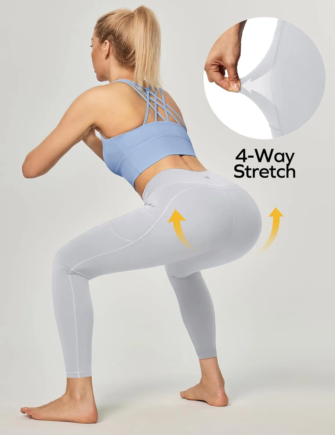 Ewedoos Women's Yoga Pants with Pockets Leggings for Women Tummy Control Workout Leggings for Women Compression Leggings