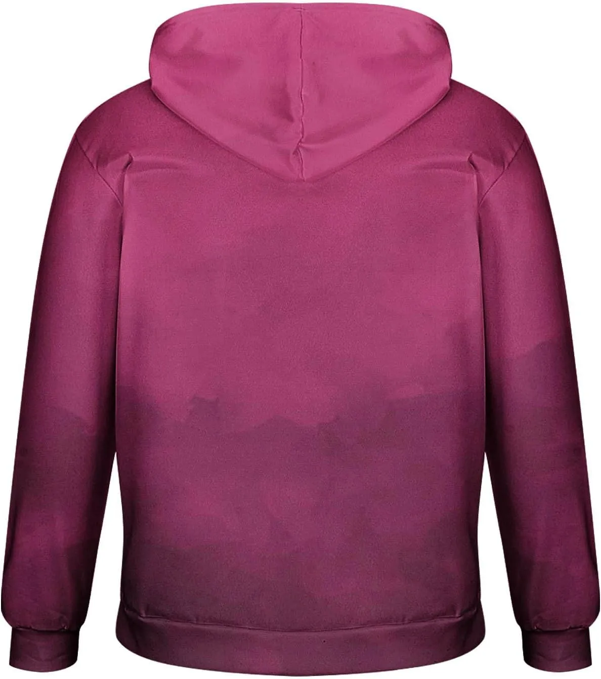 Finelylove Hoodies for Men Loose Fit Gradient Hoodies Pullover Long Sleeve Hooded Collar Drawstring Casual Sweatshirt