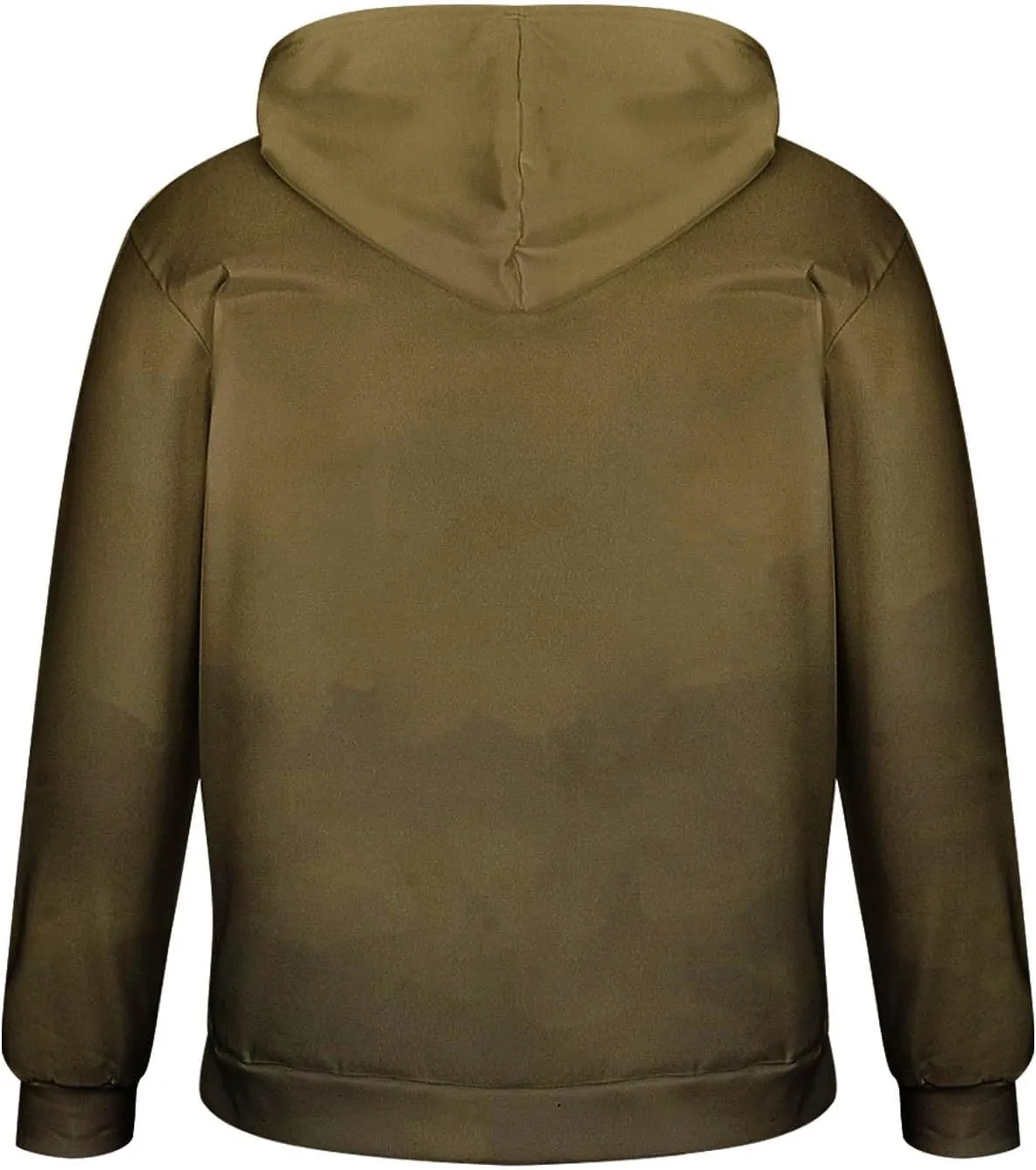 Finelylove Hoodies for Men Loose Fit Gradient Hoodies Pullover Long Sleeve Hooded Collar Drawstring Casual Sweatshirt