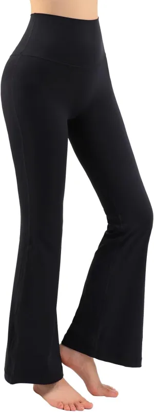Flare Leggings, Women's Casual Bootleg Yoga Pants High Waisted Flare Workout Pants Leggings