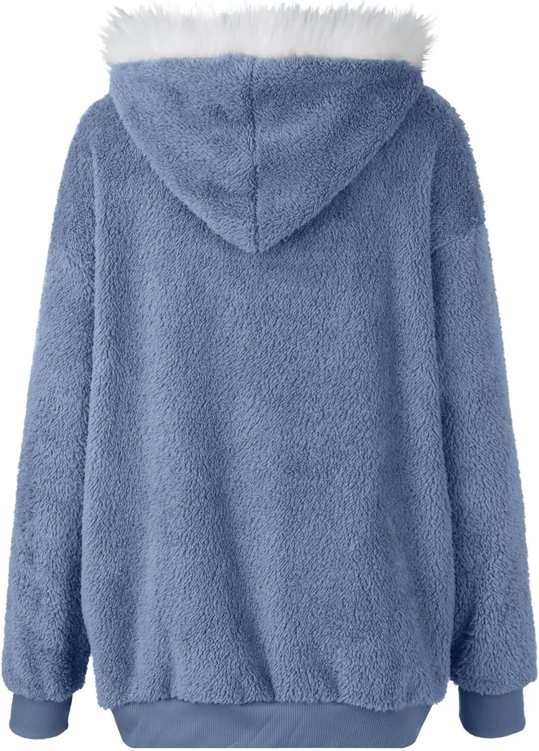 Fleece Jacket Women Sherpa-Lined Zip Up Long Sleeve Zip Up Hoodie Women Winter Jackets For Women Fall Jackets For Women 2024