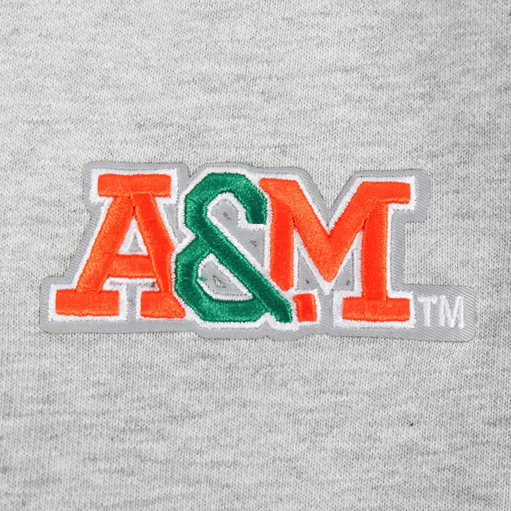FLORIDA A&M UNIVERSITY CLASSIC FLEECE CROPPED PULLOVER HOODIE (HEATHER GREY)
