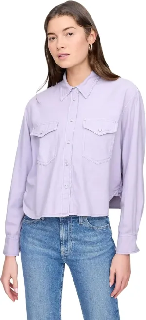 GAP Women's Cropped Denim Shirt