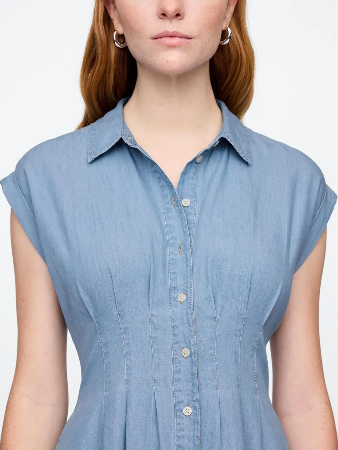 GAP Women's Maxi Shirt Dress
