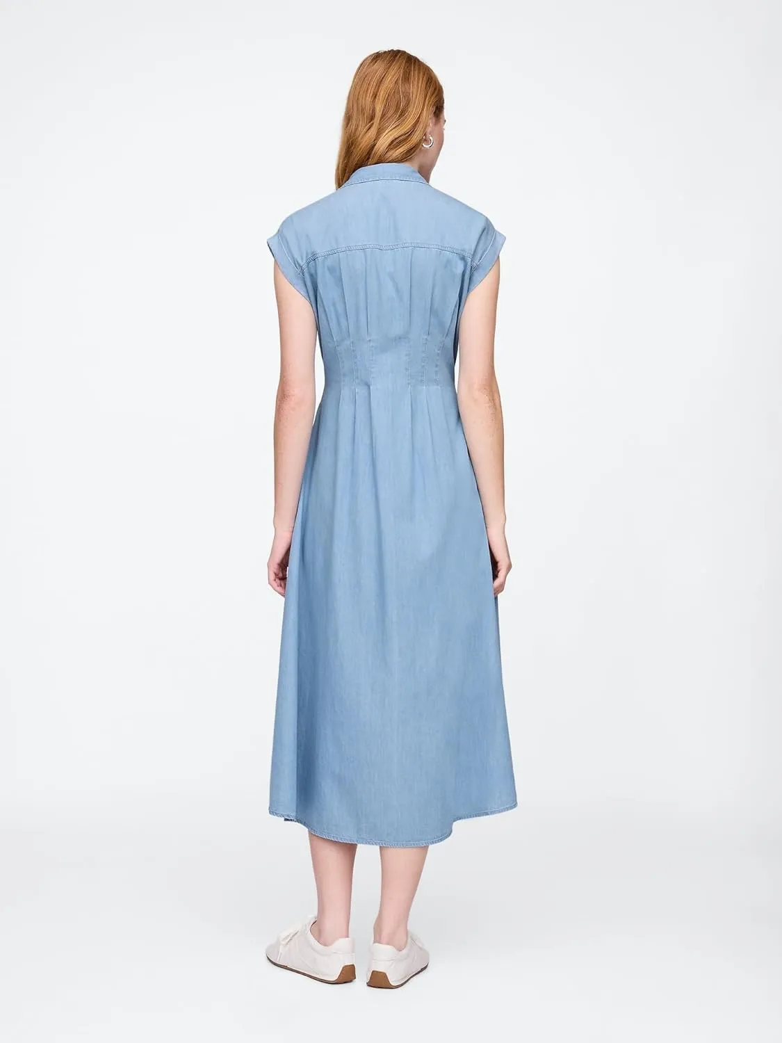 GAP Women's Maxi Shirt Dress