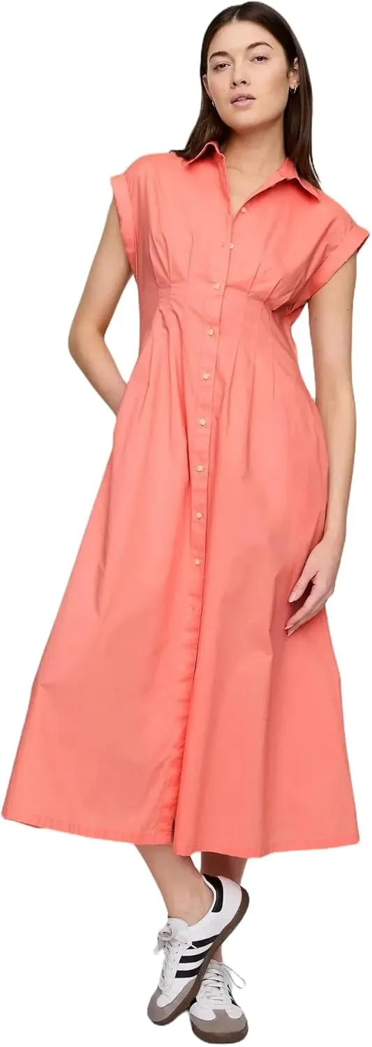 GAP Women's Maxi Shirt Dress