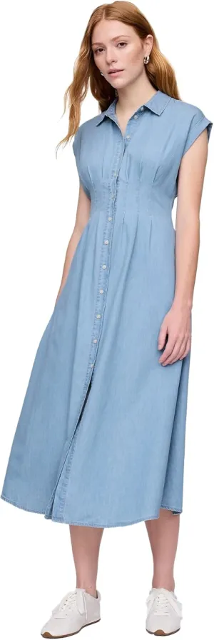 GAP Women's Maxi Shirt Dress