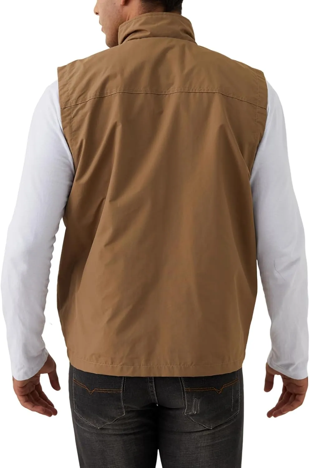 Gihuo Men's Fishing Vest Utility Vest Casual Outdoor Quick Dry Safari Travel Golf Vest Work Vest