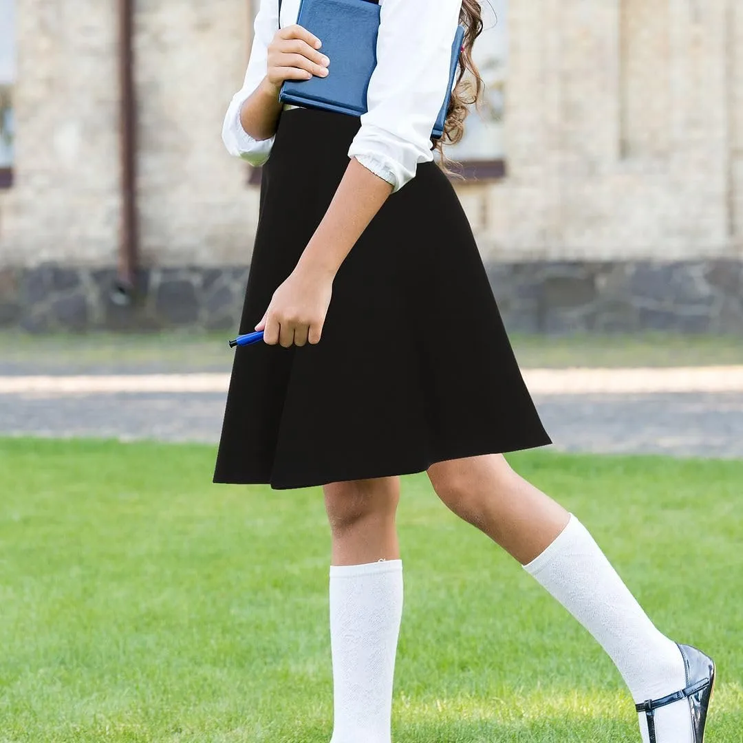Girls Elastic Waist A-Line Skater Skirt - GM-5152