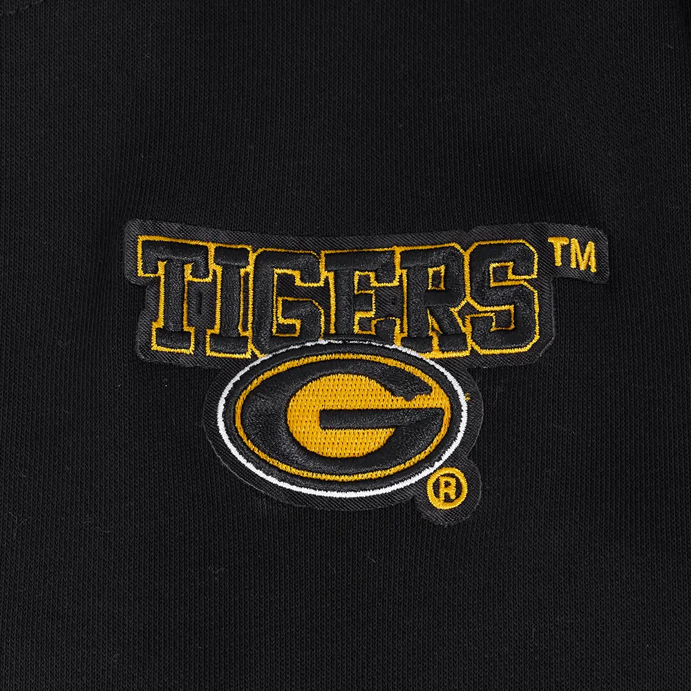 GRAMBLING STATE UNIVERSITY CLASSIC FLEECE CROPPED PULLOVER HOODIE (BLACK)