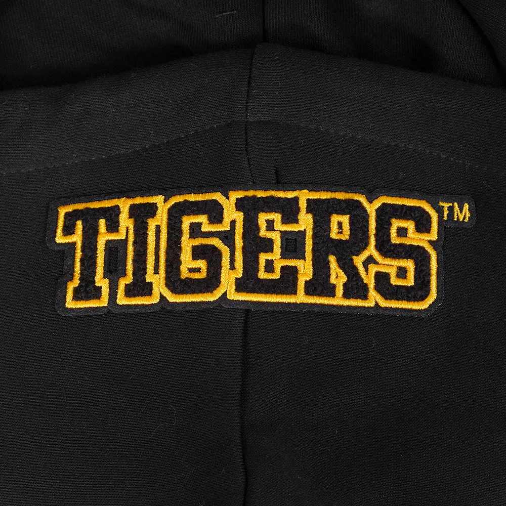 GRAMBLING STATE UNIVERSITY CLASSIC FLEECE CROPPED PULLOVER HOODIE (BLACK)