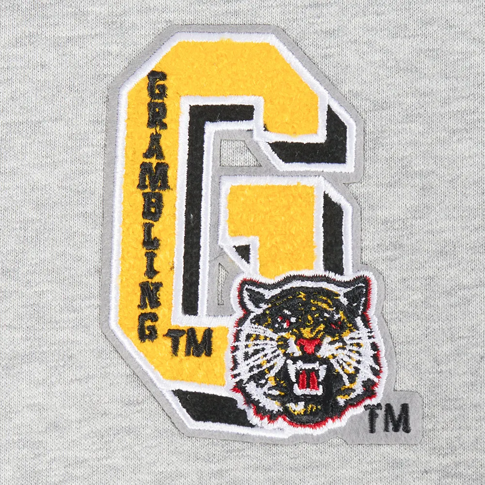 GRAMBLING STATE UNIVERSITY CLASSIC FLEECE CROPPED PULLOVER HOODIE (HEATHER GREY)