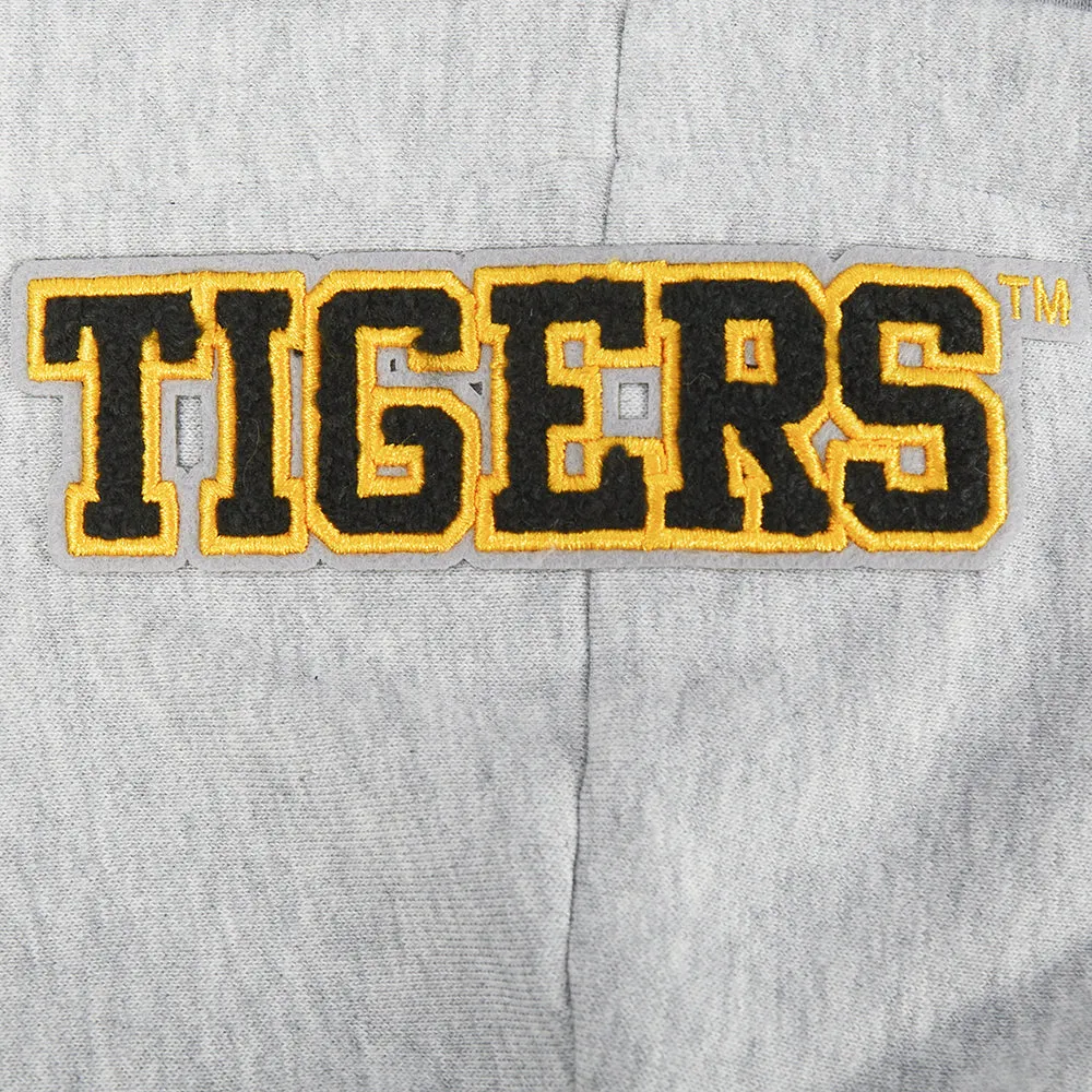 GRAMBLING STATE UNIVERSITY CLASSIC FLEECE CROPPED PULLOVER HOODIE (HEATHER GREY)