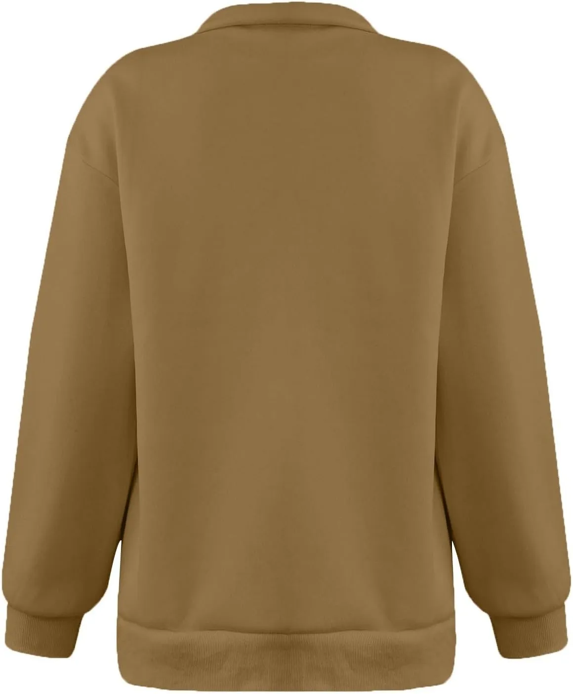 Half Zip Sweatshirt for Women 2024 Fall Winter Loose Fit Hoodie Comfy Outewear Crewneck Outfit Long Sleeve Pullover