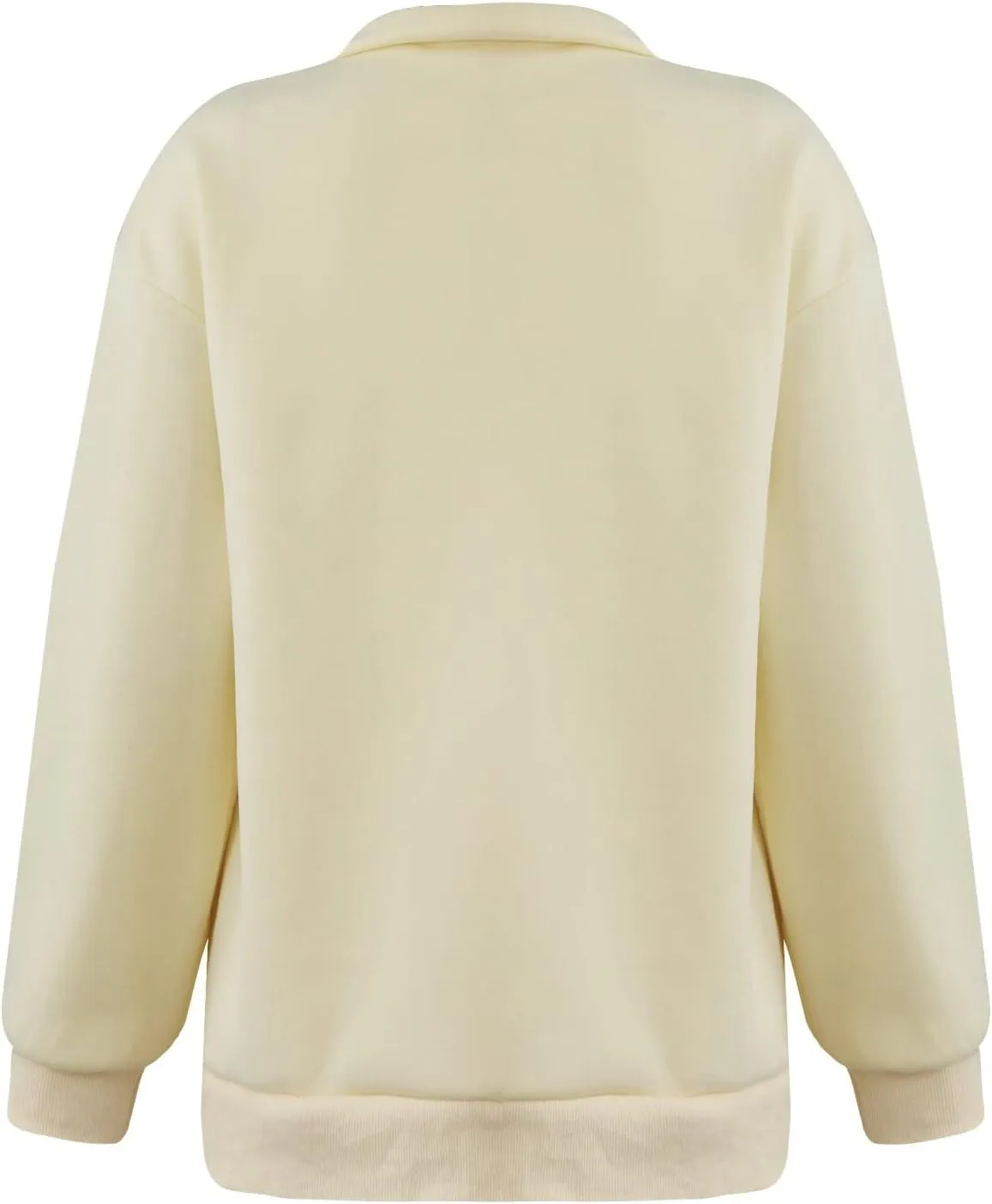 Half Zip Sweatshirt for Women 2024 Fall Winter Loose Fit Hoodie Comfy Outewear Crewneck Outfit Long Sleeve Pullover
