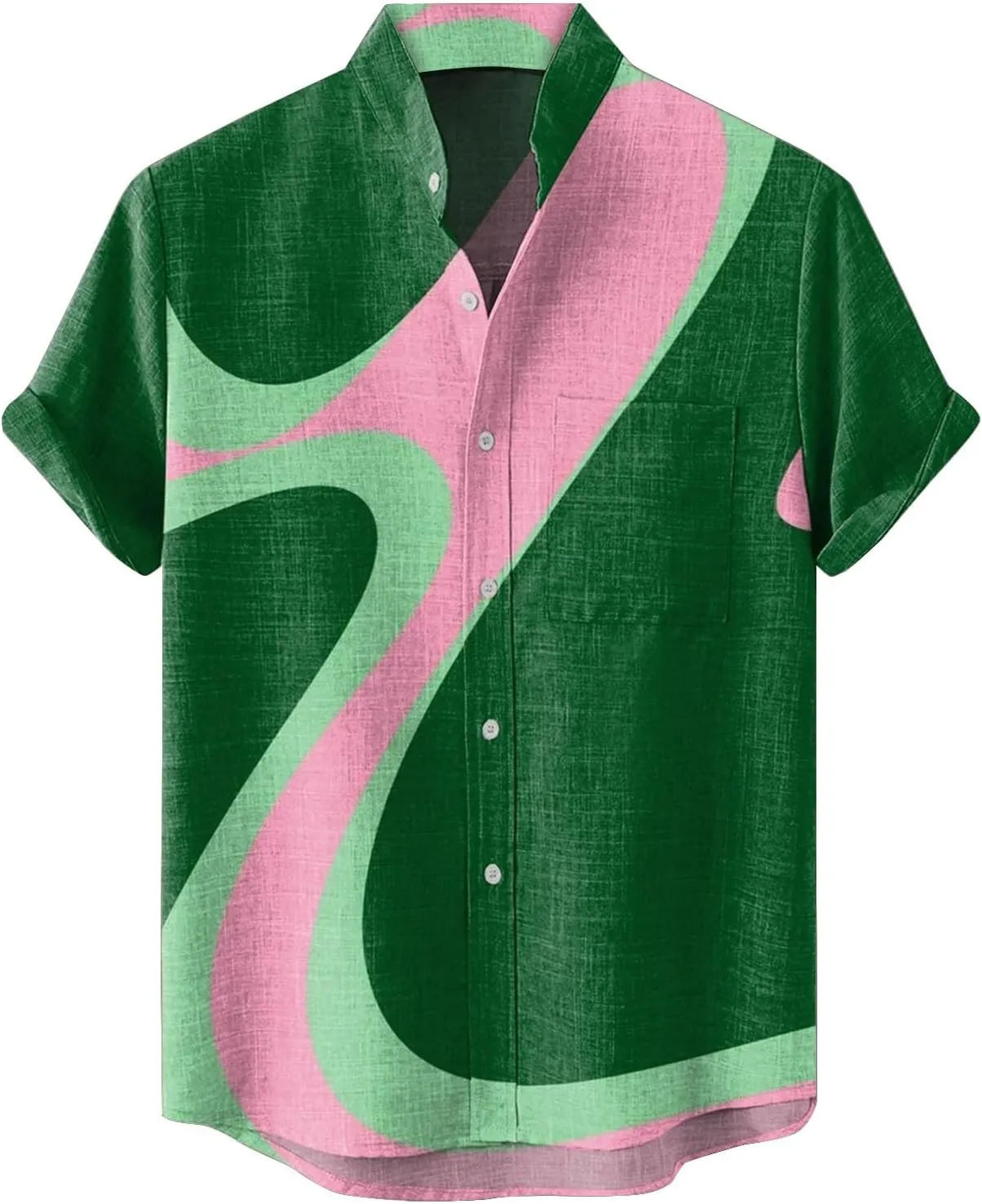 Hawaiian Shirt for Men Collar Shirt Short Sleeve Casual Shirts Down Shirt for Men Beach Vacation Outfits Cruise