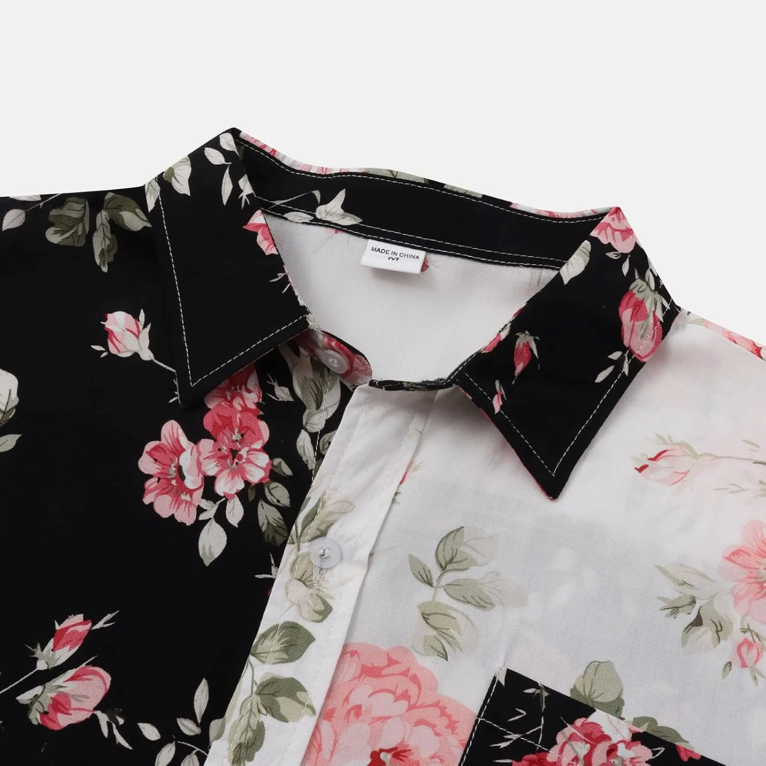 Hawaiian Shirt for Men Down Shirt Summer Short Sleeve Wrinkle Free Shirt Mens Casual Button Down Shirt Short Sleeve